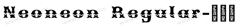 Neoneon Regular字体转换